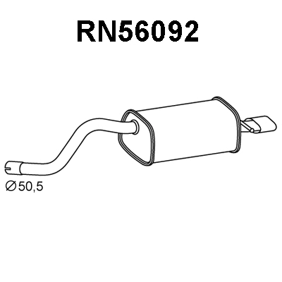 Rear Muffler (RN56092)