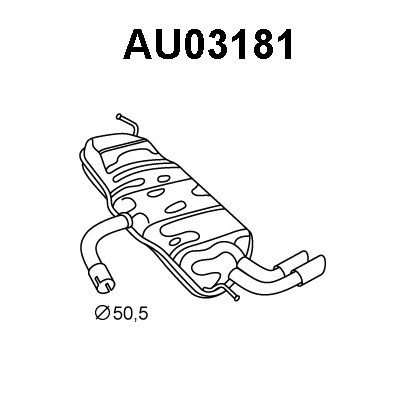 Rear Muffler (AU03181)