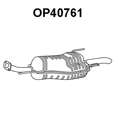 Rear Muffler (OP40761)