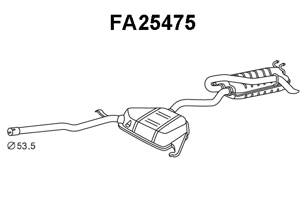 Rear Muffler (FA25475)
