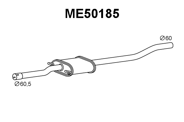 Front Muffler (ME50185)