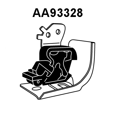 Rubber Strip, exhaust system (AA93328)