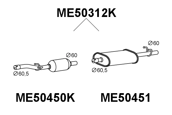 Catalytic Converter (ME50312K)
