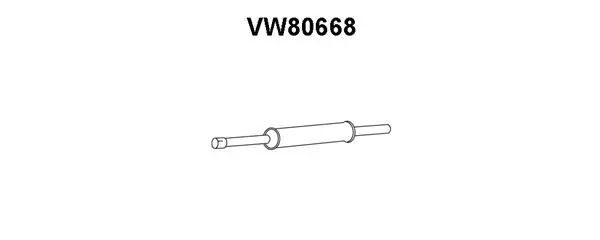 Front Muffler (VW80668)