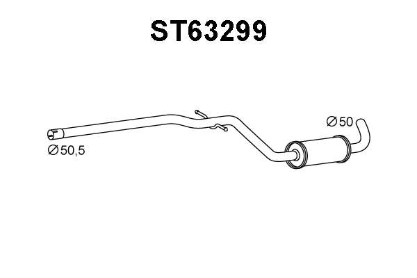 Front Muffler (ST63299)