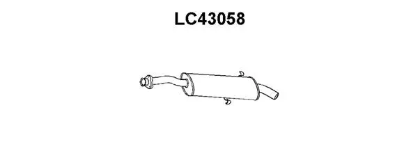 Rear Muffler (LC43058)
