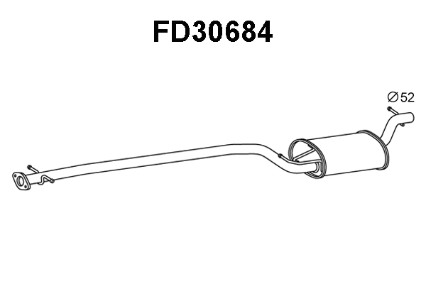 Front Muffler (FD30684)