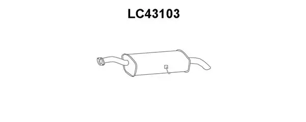 Rear Muffler (LC43103)