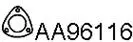 Gasket, exhaust pipe (AA96116)