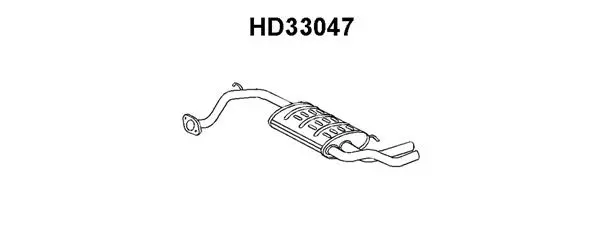 Rear Muffler (HD33047)