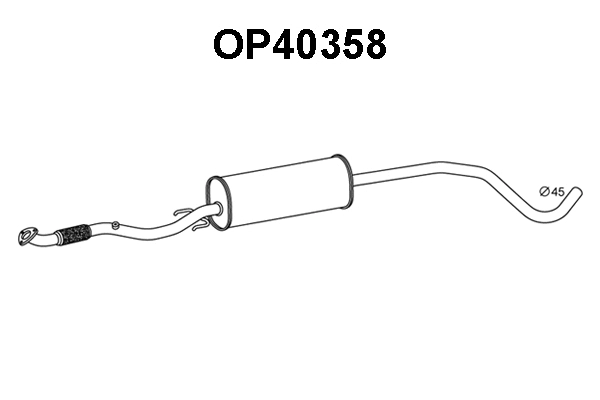 Front Muffler (OP40358)