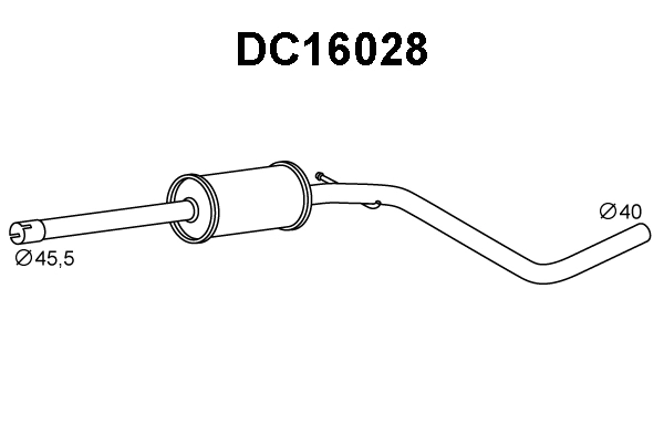 Front Muffler (DC16028)