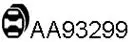 Rubber Strip, exhaust system (AA93299)