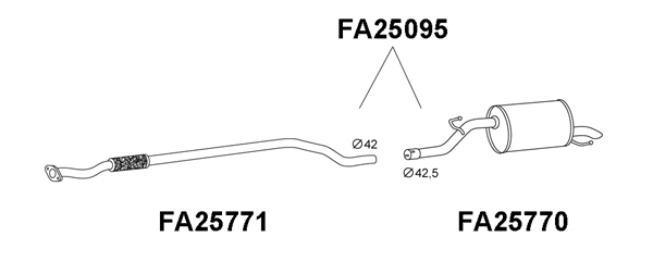 Rear Muffler (FA25095)