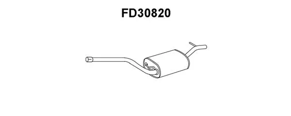 Centre Muffler (FD30820)