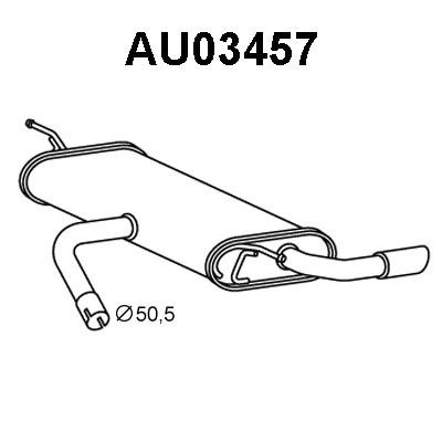 Rear Muffler (AU03457)