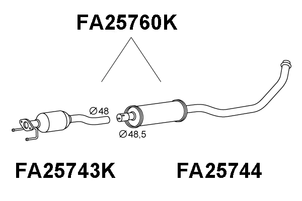 Catalytic Converter (FA25760K)