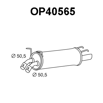 Rear Muffler (OP40565)