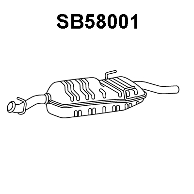 Rear Muffler (SB58001)