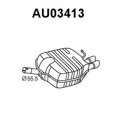 Rear Muffler (AU03413)