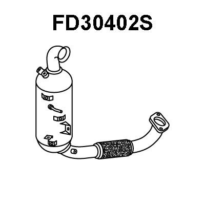 Soot/Particulate Filter, exhaust system (FD30402S)