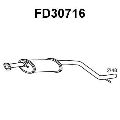 Front Muffler (FD30716)