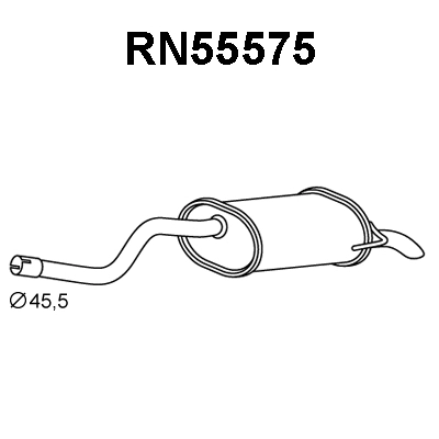 Rear Muffler (RN55575)