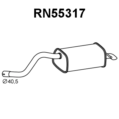 Rear Muffler (RN55317)