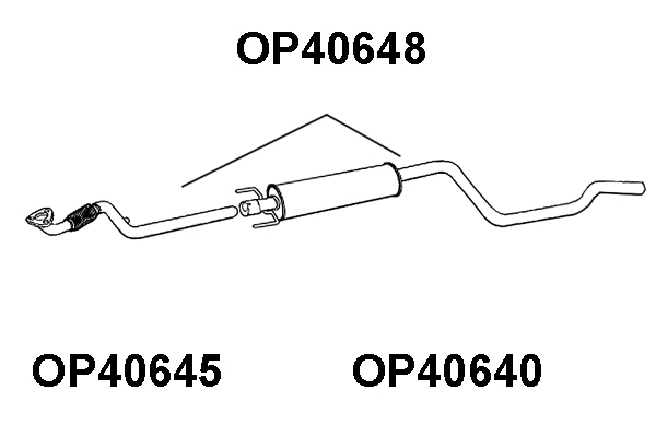 Centre Muffler (OP40648)