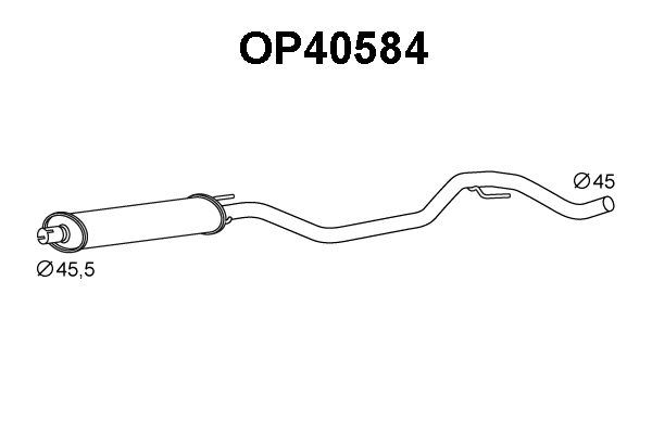 Front Muffler (OP40584)