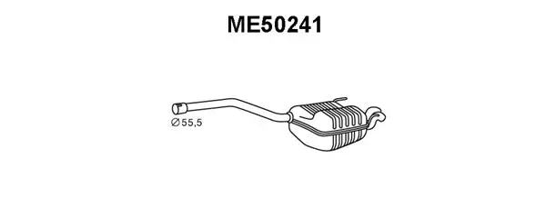 Rear Muffler (ME50241)