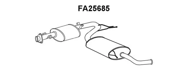Rear Muffler (FA25685)