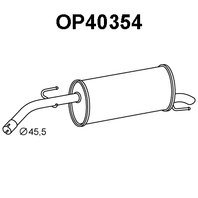 Rear Muffler (OP40354)