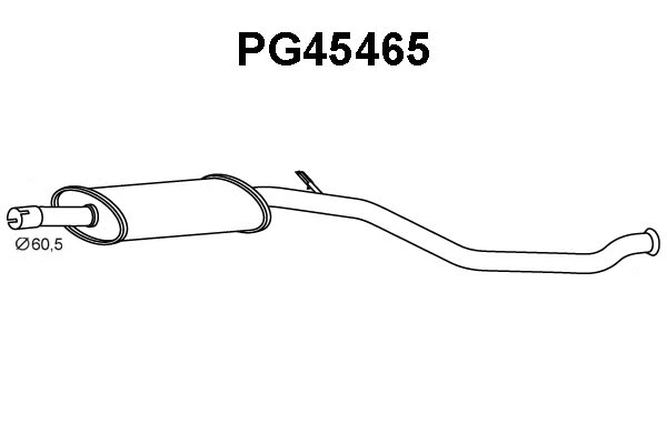 Centre Muffler (PG45465)
