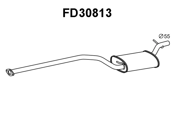 Centre Muffler (FD30813)
