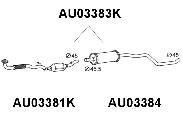 Catalytic Converter (AU03383K)