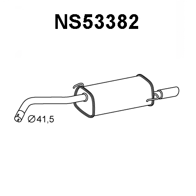 Rear Muffler (NS53382)