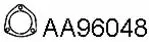 Gasket, exhaust pipe (AA96048)