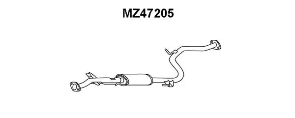 Front Muffler (MZ47205)
