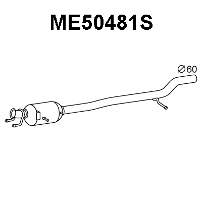 Soot/Particulate Filter, exhaust system (ME50481S)