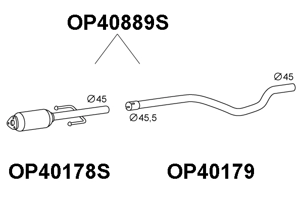 Soot/Particulate Filter, exhaust system (OP40889S)