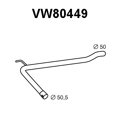 Exhaust Pipe (VW80449)