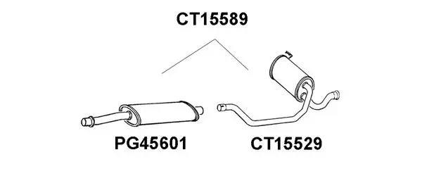 Centre Muffler (CT15589)