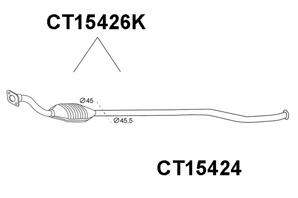 Catalytic Converter (CT15426K)