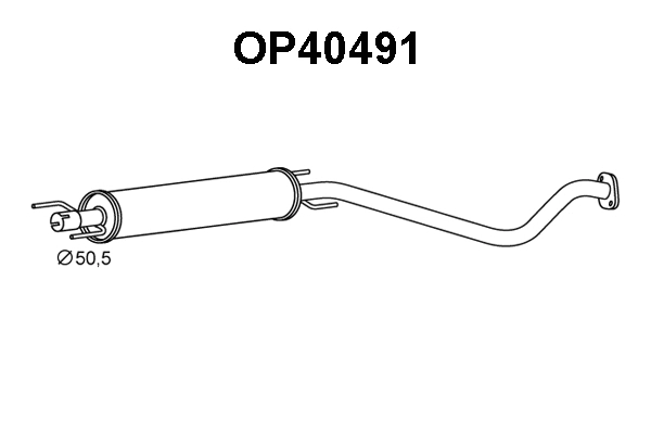 Centre Muffler (OP40491)