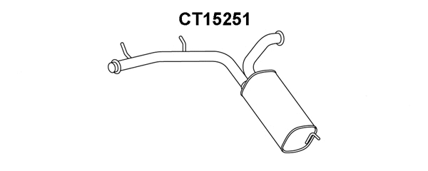 Rear Muffler (CT15251)