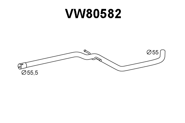 Exhaust Pipe (VW80582)