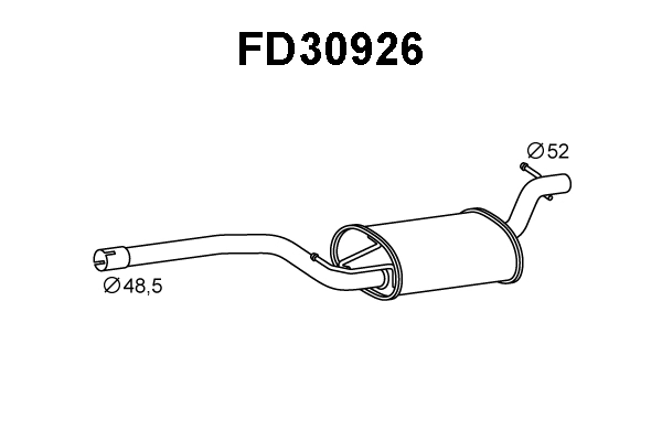 Front Muffler (FD30926)
