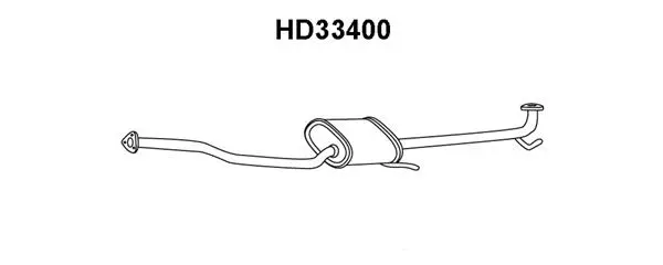 Front Muffler (HD33400)
