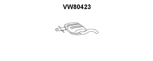 Front Muffler (VW80423)